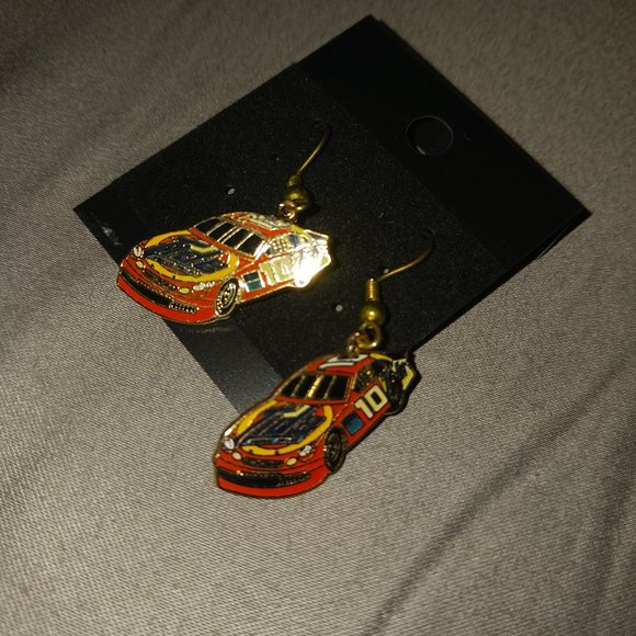 NEW! VINTAGE Racecar Earrings - Picture 3 of 6